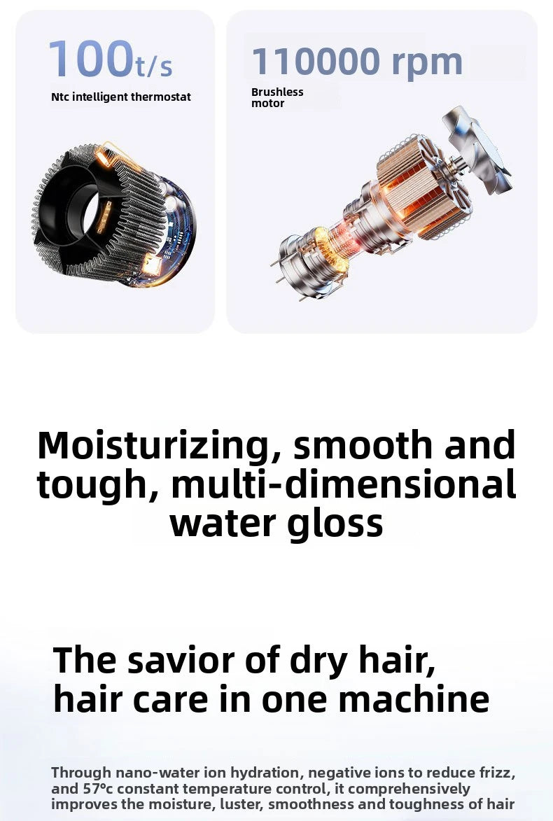 Professional Hair Dryer with Negative Ion Technology